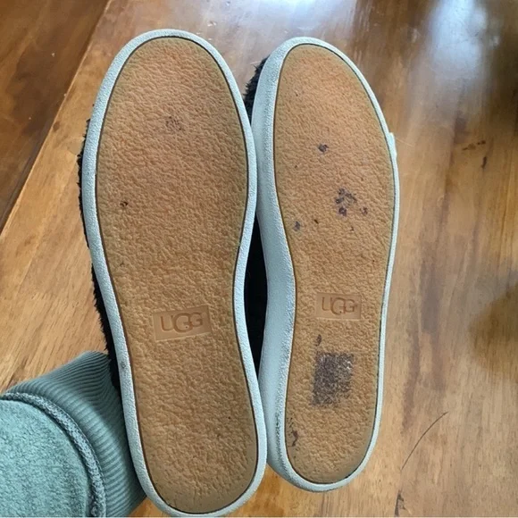 UGG LUCI, 8 womens black Sherpa mules slides shoes - Picture 6 of 10